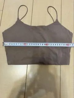 ブラウン スリムフィット キャミソール