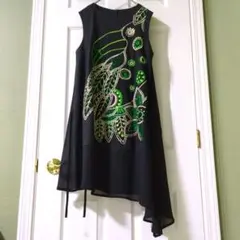 ◎未使用　TOKUKO 1er VOL　トクコ　チュニック　鳥さん　刺繍のサムネイル