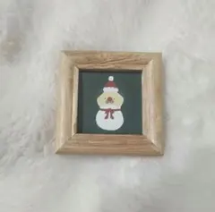 パグ ミニ アートフレーム クリスマス サンタ 犬 絵画 イラスト