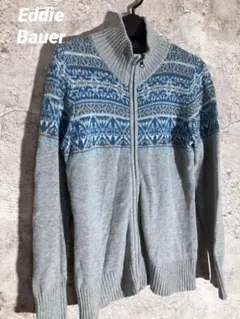 Eddie Bauer エディーバウア　ドライバーズニット 80s ジップアップ
