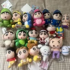 クレヨンしんちゃん　ぬいぐるみキーホルダー　セット売り