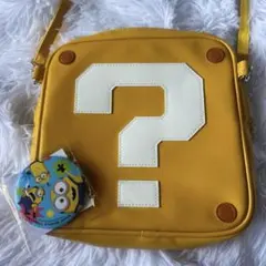 USJ限定　ハテナブロック　ショルダーバッグ　非売品缶バッチ付き