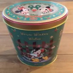 ディズニー クリスマス 2024 チョコレートクランチ 空き缶です 約15×19