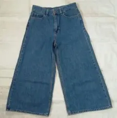 UNIQLO　セミワイド　ガウチョパンツ　ブルー