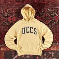 じ*じ様 champion チャンピオン カレッジロゴ パーカー イエロー S