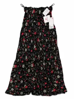 【新品未使用】 UNIQLO イネス 花柄プリーツロングスカート XL