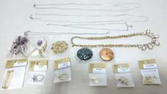 ハンドメイド用　ネックレス ブローチ イヤリング アクセサリー まとめ売り