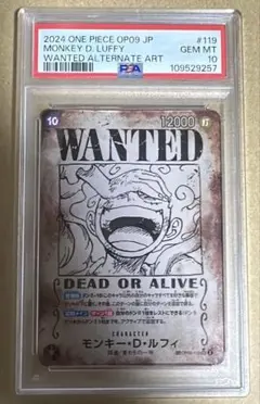 PSA10 モンキー・D・ルフィ 手配書 ニカ - メルカリ