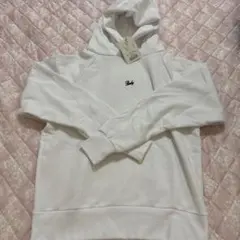 Rady新品ホワイト フード付きパーカー ロゴ刺繍