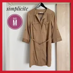 【simplicite】スプリングコート　ロングジャケット　アウター　コート