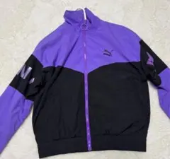 PUMA 紫黒 ジップアップジャケット