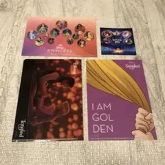 非売品まとめ売り★ディズニープリンセス ミニクリアファイル＆ポストカード＆シール