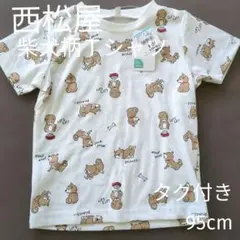 【タグ付き】柴犬柄　ベビーＴシャツ　95cm　西松屋