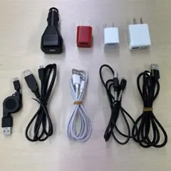 【Apple純正あり】USB充電器とケーブルセット