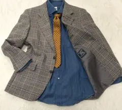 BURBERRYS バーバリー　最上級ライン　カシミヤ混　チェック柄ジャケット