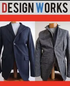 DESIGNWORKS 《 日本製 》WOOL リバーシブル テラードジャケットのサムネイル