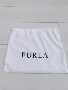 FURLA ホワイト 巾着バッグ