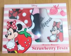 ミニーマウス　タオル　Strawberry Festa 　タオルギフトセット