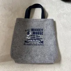 ミッキーマウス フェルトトートバッグ