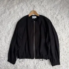 25SS【極美品】23区　洗える　リネンレーヨンストレッチ ブルゾン