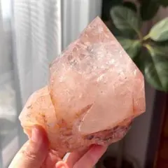 閉店セール✴︎ネバダ産✴︎天使のカーテン✴︎ソフトオレンジ・アンダラクリスタル 閉店セール✴︎ネバダ産✴︎天使のカーテン✴︎ソフトオレンジ