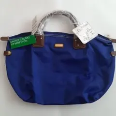 Benetton 青 ハンドバッグ