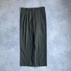 90s イタリア製 ワイド ウール ストレート スラックス cityboy