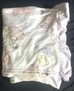 リトルツインスターズ キキララ ブランケット フリル付き パープル 青木美沙子