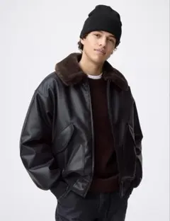 [GU]ウォームパデッドフライトジャケット