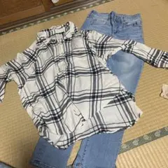 アメリカンイーグル　セット売り　デニム　シャツ