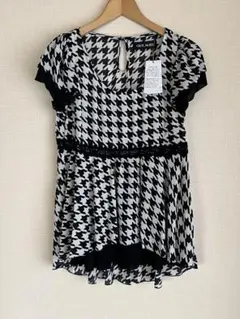 CECILMcBEE セシルマクビー　トップス　新品未使用　M ブラウス　千鳥柄