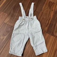 zarakids ストライプ サスペンダーパンツ 12-18ヶ月