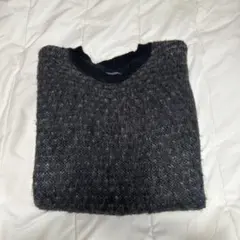 MANASTASH ダークグレー Vネックニット Lサイズ