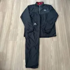adidas ピステ ウインドブレーカー　上下セット ブラック