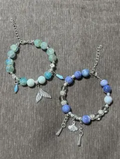 ビーズブレスレット2点セット