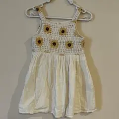 ZARAキッズ ひまわりクロシェワンピース チュニック