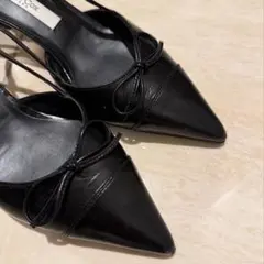 【美品】Rachel Cox New Yorkレディース キトンヒール 黒