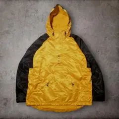 【美品】NIKE ハーフジップ プルオーバーナイロンジャケット イエロー XL