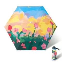 折りたたみ傘 晴雨兼用 コンパクト 花柄 レトロ