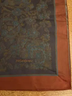 イヴサンローラン 超大判ストール　スカーフ　ウール&シルク