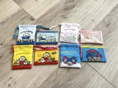 k*4様 サンリオ フラットポーチ プチ巾着 8個セット