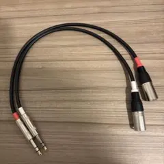MOGAMI 2534 XLR-TRSケーブル 0.5m 2本