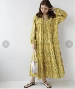 JOURNAL STANDARD relume 花柄 イエロー ワンピース