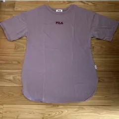 FILA 半袖Tシャツ チュニック ラベンダー パープル Ｍのサムネイル