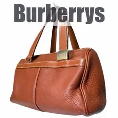 【美品】Burberrys バーバリー　ボストンバック ハンドバッグ　ホースロゴ 美品】Burberrys バーバリー ボストンバック ハンドバッグ
