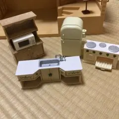 シルバニアファミリー キッチンセット&食器棚セット&冷蔵庫