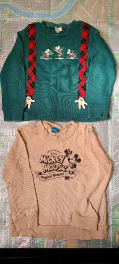 Disney ミッキーマウス トレーナー 2枚セット 110サイズ