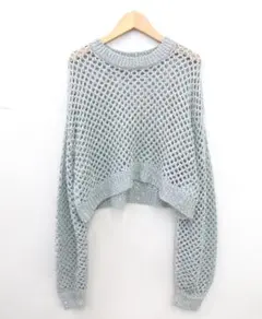 SNIDEL スナイデル ラメメッシュニットプルオーバー【G】.