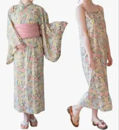 キャサリンコテージ 2way 浴衣 ワンピース セパレート フリーサイズ 花柄