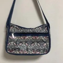 レスポートサック　ウィリアムモリス　バッグ　いちご泥棒　ポーチ付